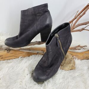 Bp black leather booties